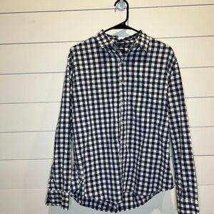 Men's Navy Checkered Shirt